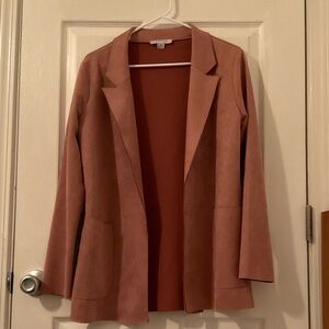 Elegant Pink Distress Blazer